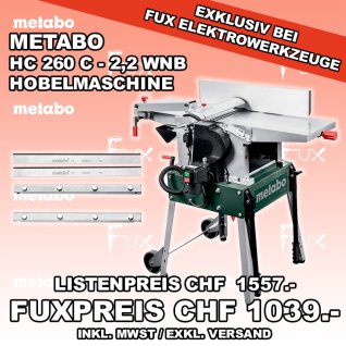 Metabo HC 260 C - 2,2 WNB Hobelmaschine