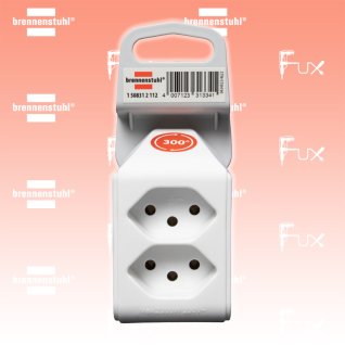 Brennenstuhl cleverLINE Abzweigstecker 2-fach weiss, drehbar bis 300°