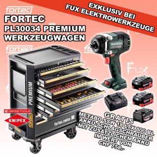 fortec Werkzeuge PL30034 Premium Werkstattwagen 706 - tlg.