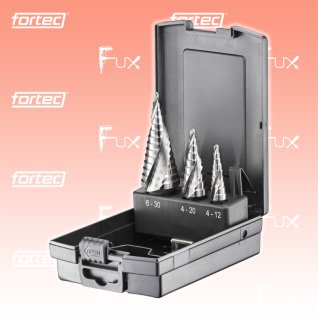 fortec Werkzeuge FT70046 Premium Line Stufenbohrer-Satz