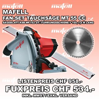 Mafell Fan-Set Tauchsäge MT 55 cc
